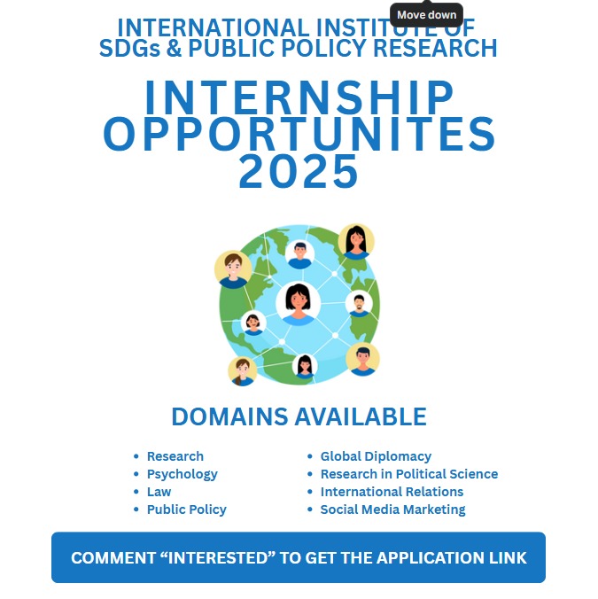 Remote Internship 2025 – IISPPR (Flexible, Multi-Disciplinary)