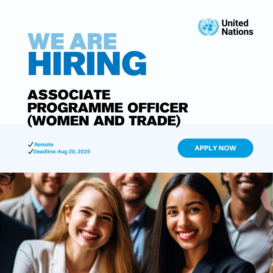 United Nations Seeks Associate Programme Officer for Women and Trade