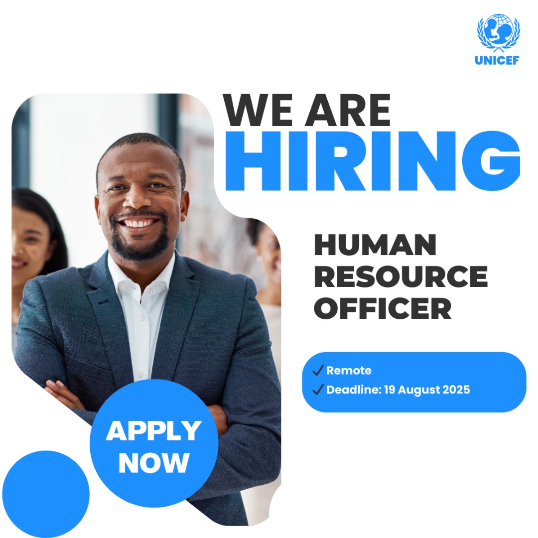 UNICEF Hiring HR Officer 2025 