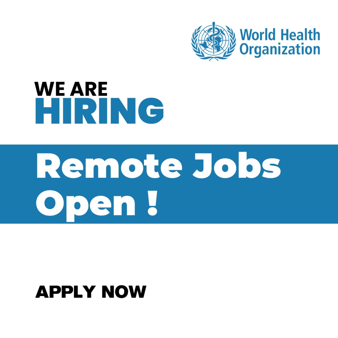 WHO is hiring remote professionals worldwide