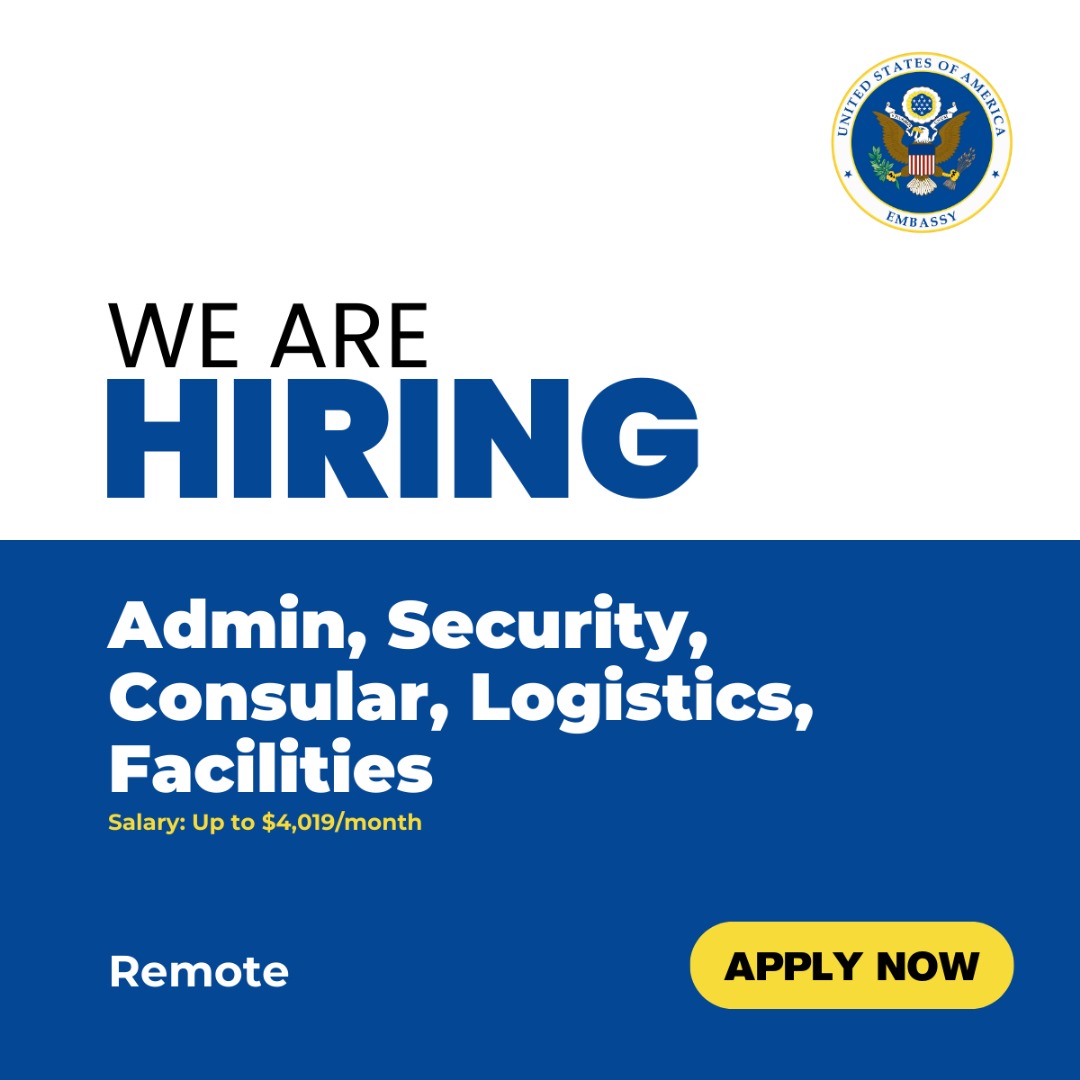 U.S. Embassy Jobs in up to 170 Countries | Salary: Up to $4,019/month