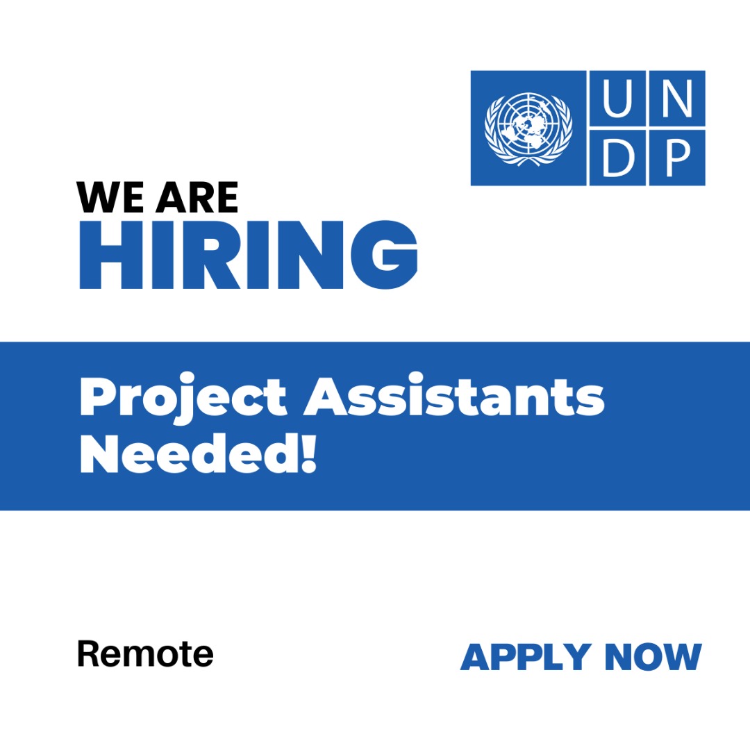 UNDP Hiring 2X Project Assistants | Entry-Level UN Careers 2025
