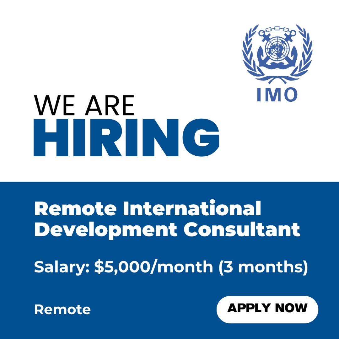 IMO Remote International Development Consultant | $5K Monthly